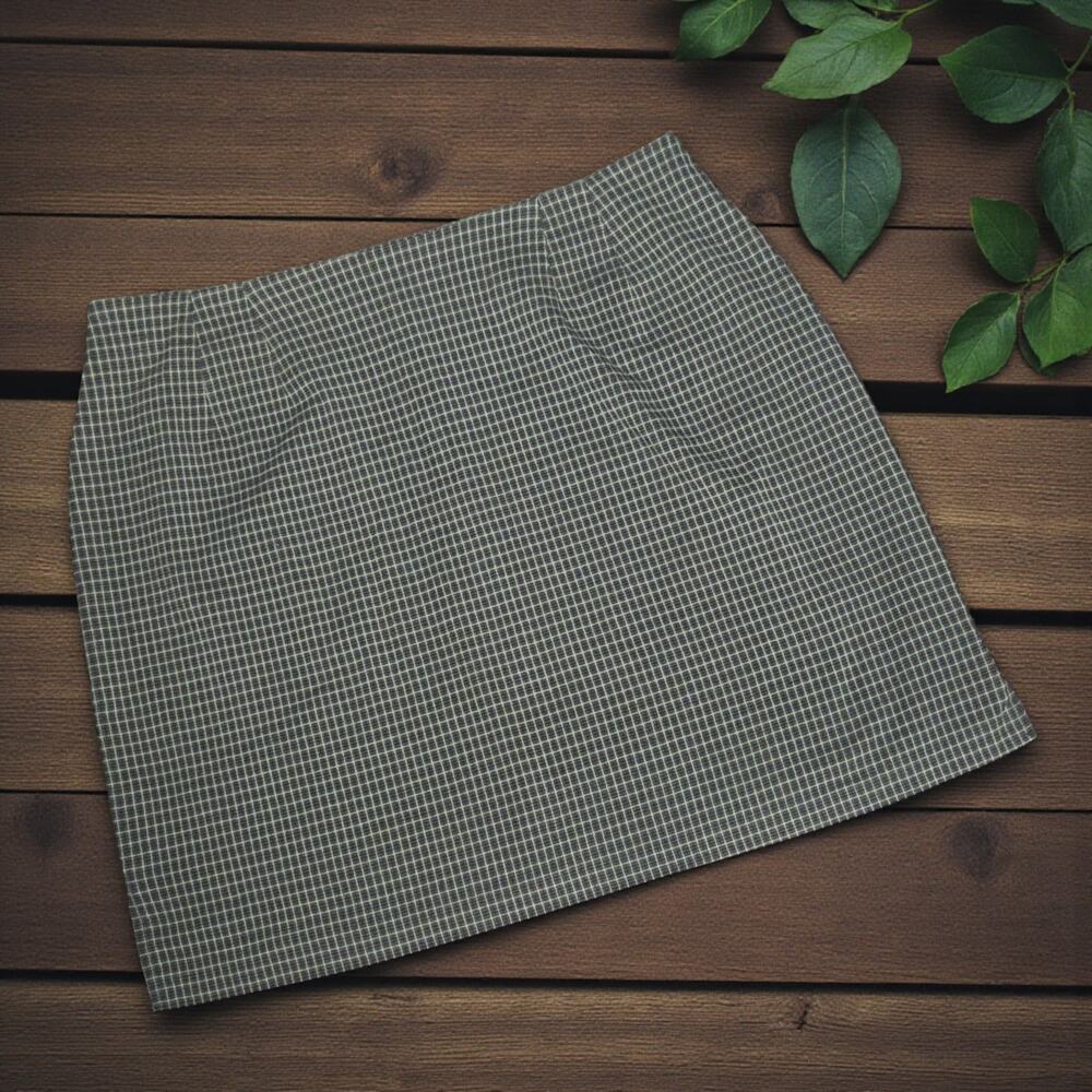Vintage Route RT  66 Green Plaid Mini Skirt Clueless 90's Y2K 20 Plus Size